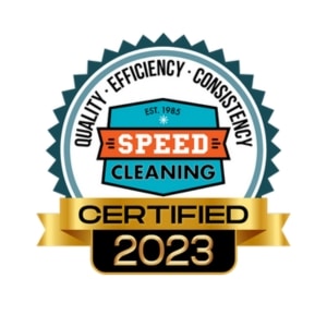 Speed cleaning certified badge 2023