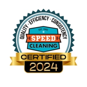 Speed cleaning certified badge 2024