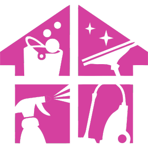 pink logo house cleaning services